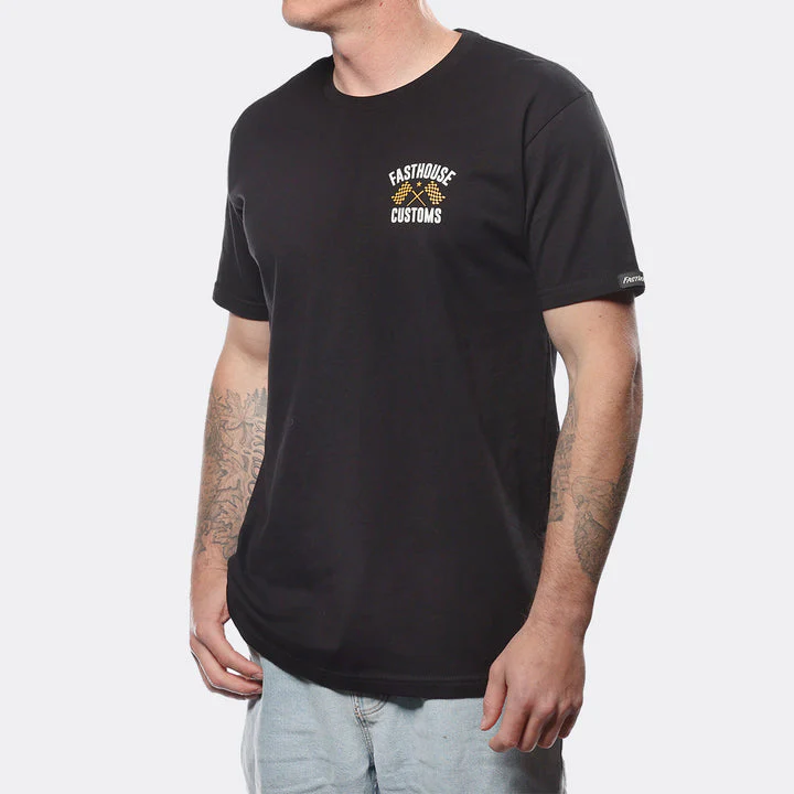 FASTHOUSE 68 Trick Tee - BLACK/VINTAGE/GOLD - Image 2