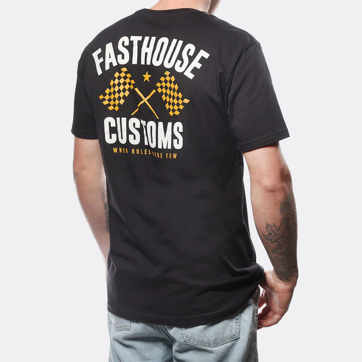 FASTHOUSE 68 Trick Tee - BLACK/VINTAGE/GOLD - Image 3