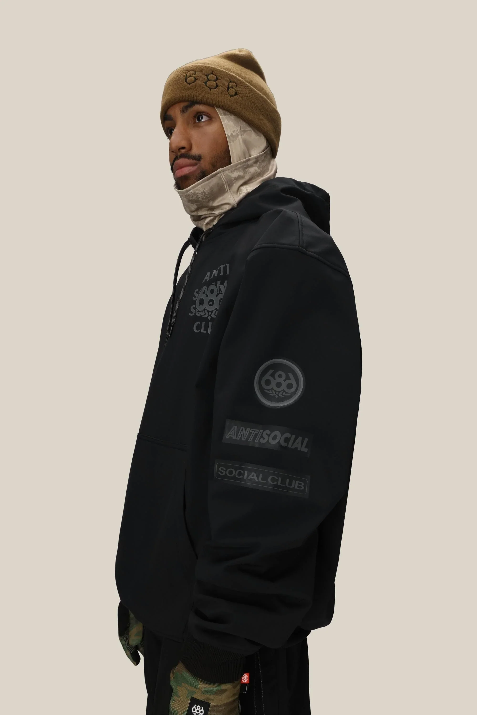 686 Assc F1 Waterproof Team Hoody - Assc Black - Image 4