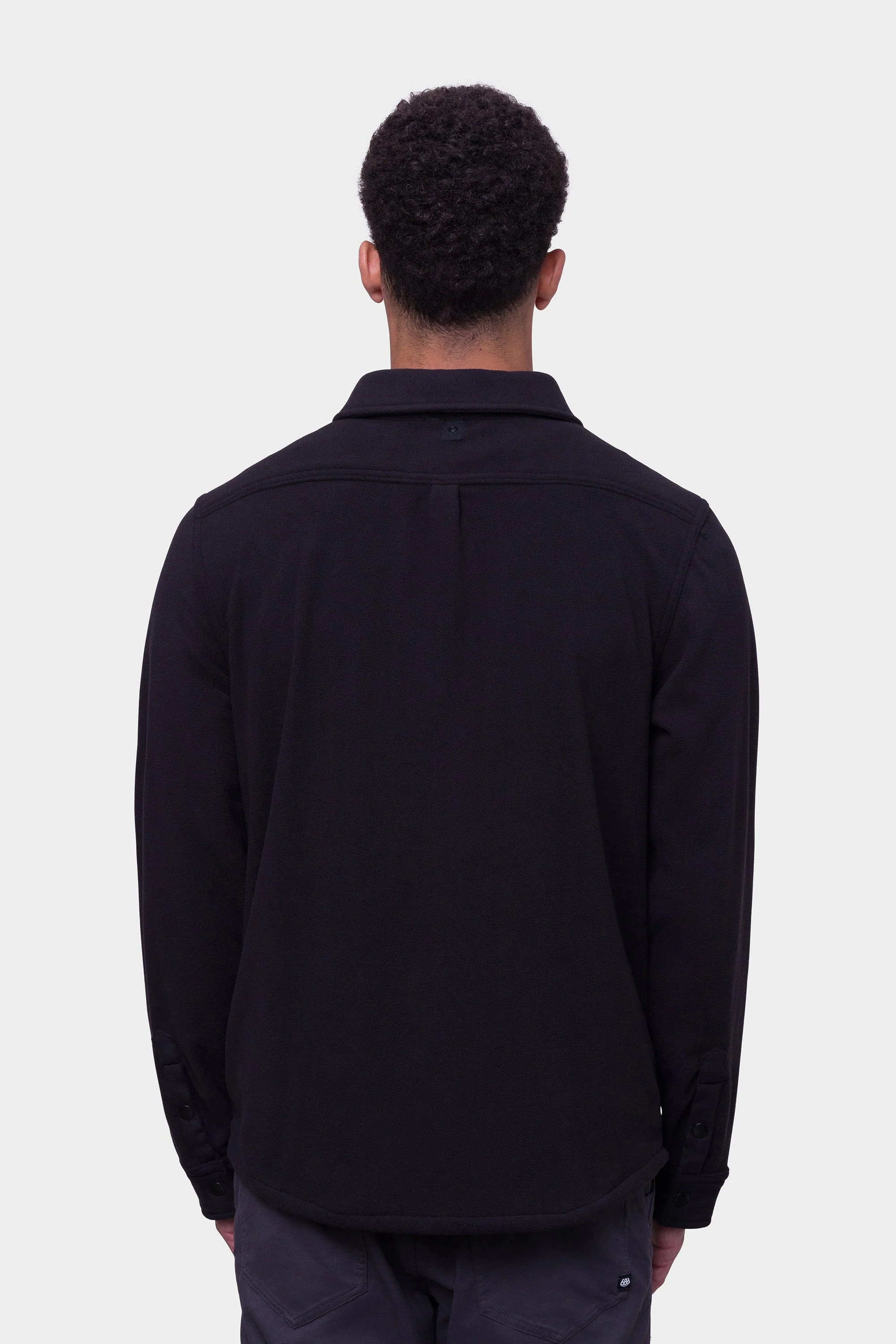 686 Enterprises Sierra Fleece Flannel - BLACK - Image 2