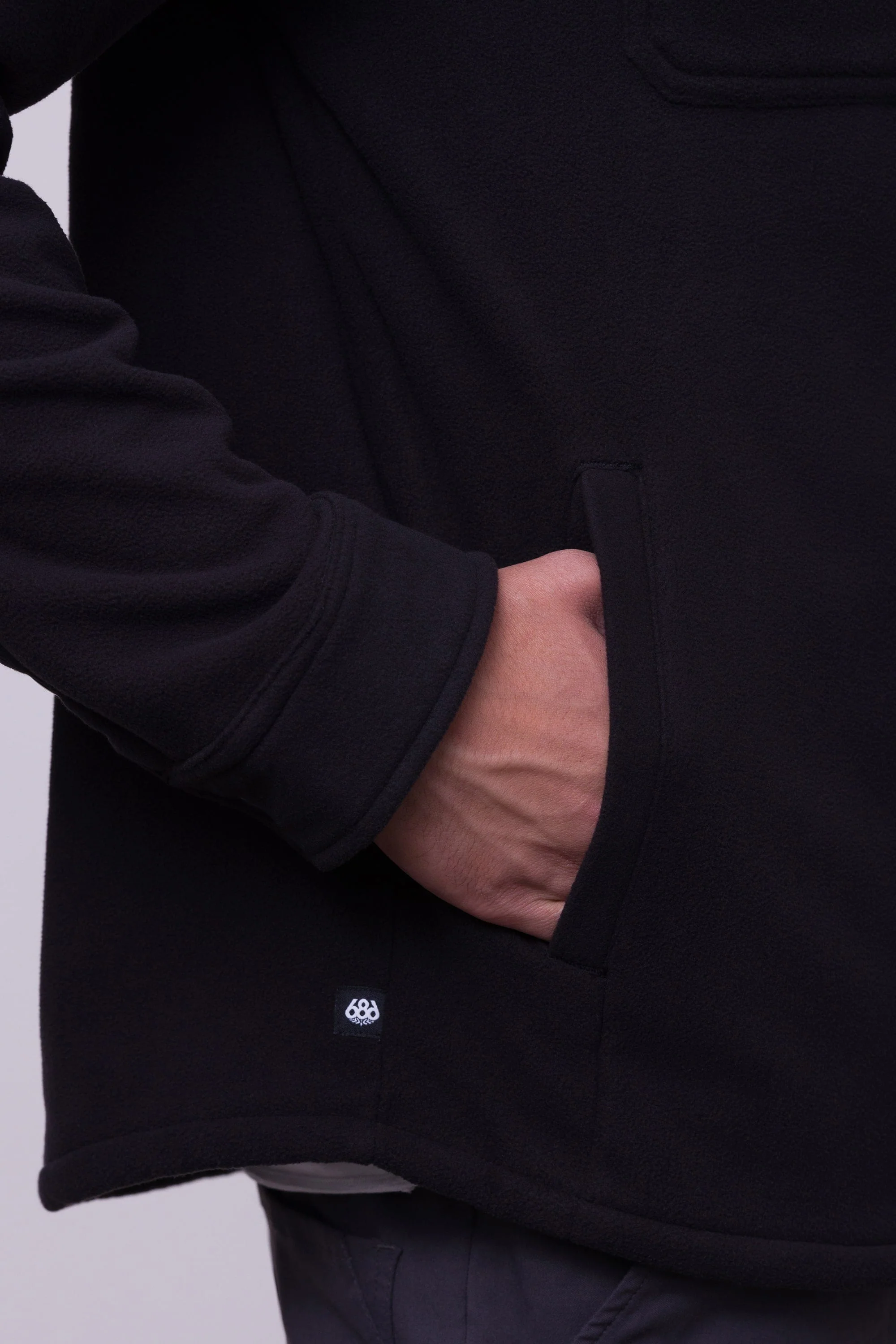 686 Enterprises Sierra Fleece Flannel - BLACK - Image 3