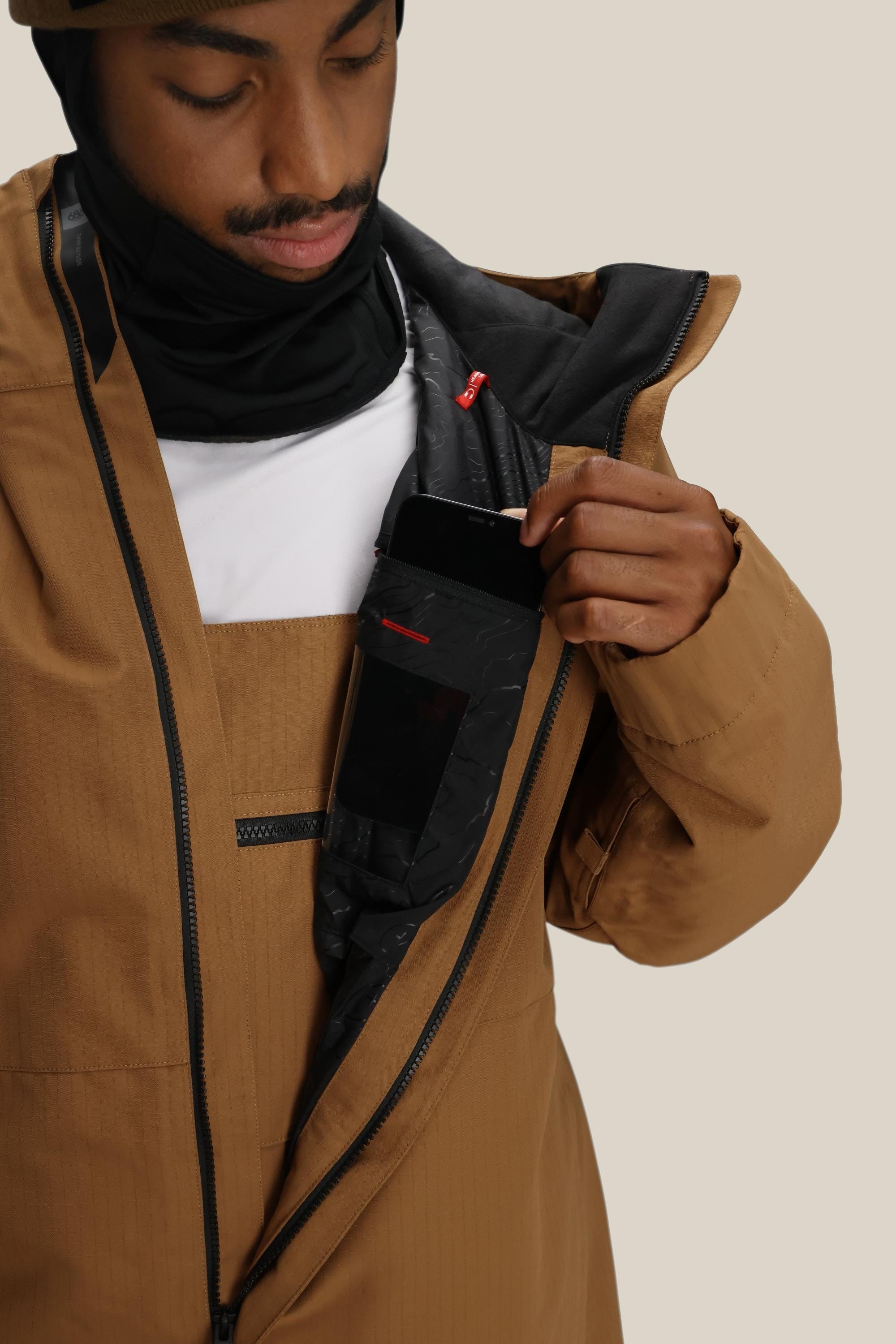 686 Foundation Insulated Jacket - Caramel Ripstop - Image 3