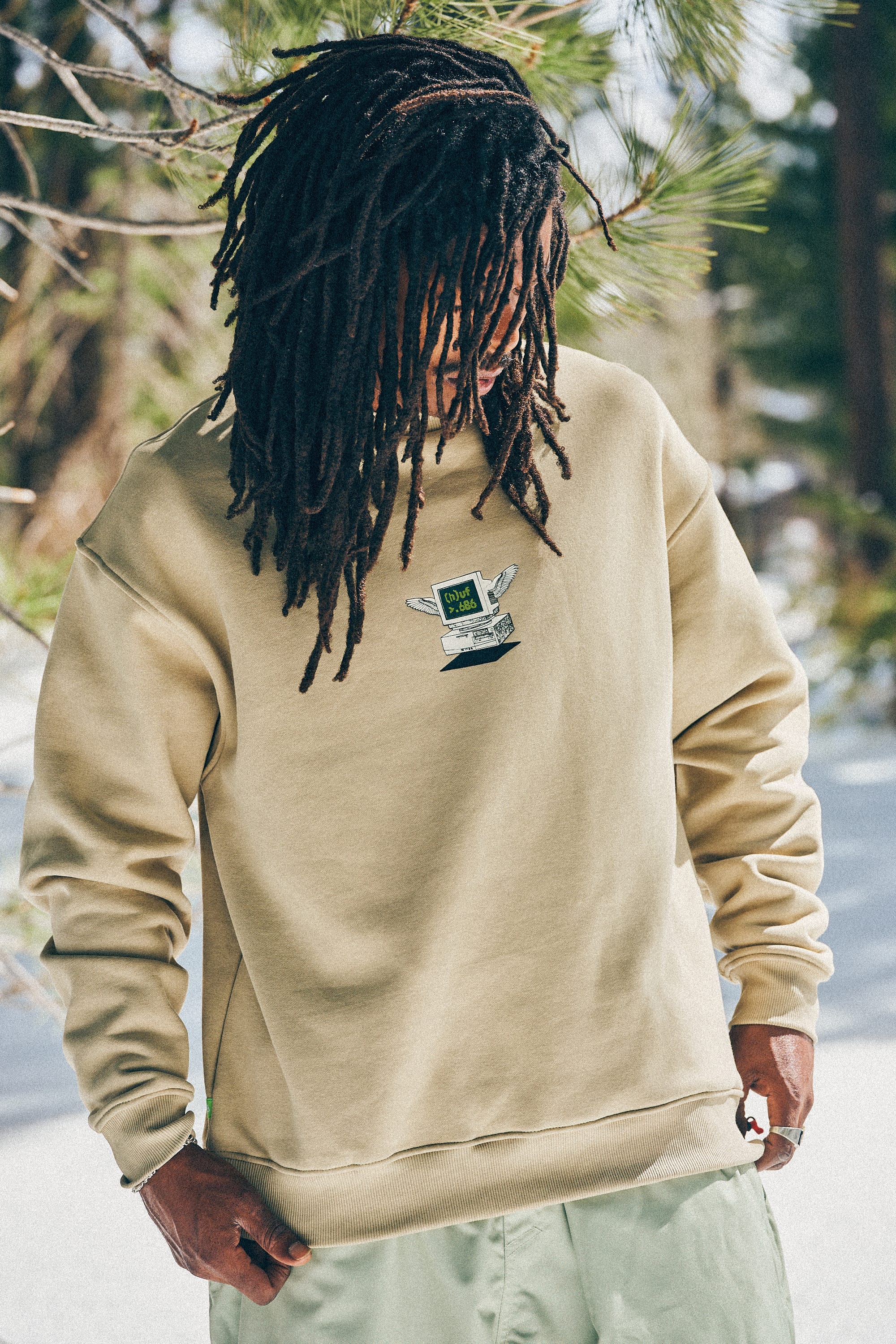 686 Huf Premium Heavyweight Crew Sweatshirt - Huf Elm - Image 3