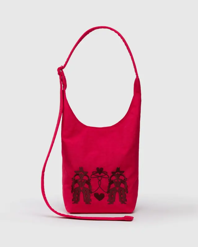 Baggu Small Nylon Sling Bag - Embroidered Cowgirl