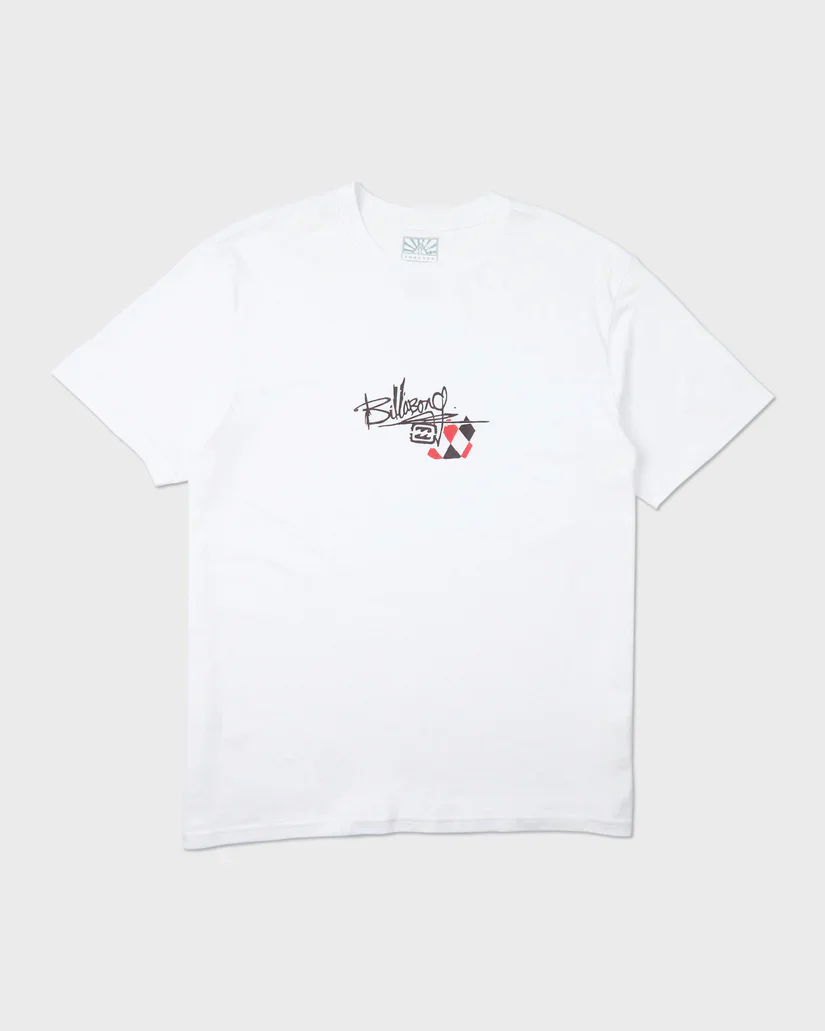 Billabong A.I. Argyle Premium Short Sleeve T-Shirt - White - Image 2