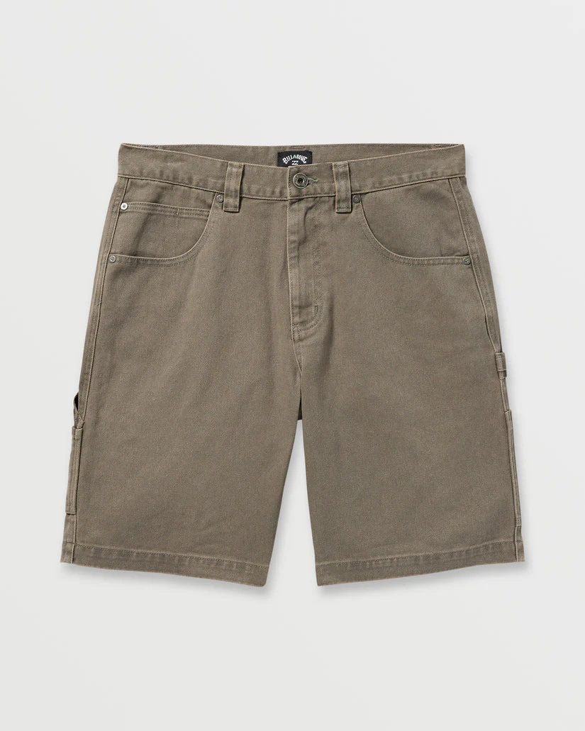 Billabong Bad Dog 21" Workwear Shorts - Brown - Image 3