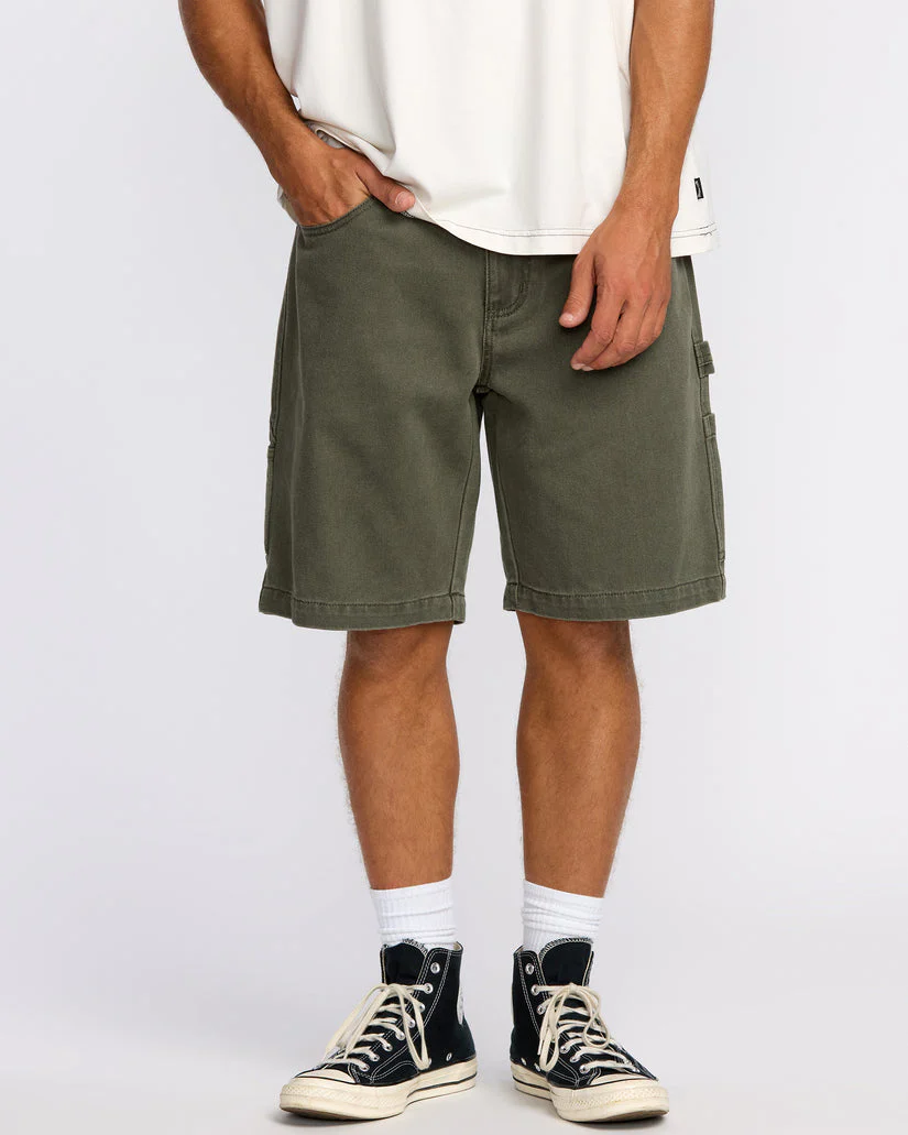 Billabong Bad Dog 21" Workwear Shorts - Dark Military