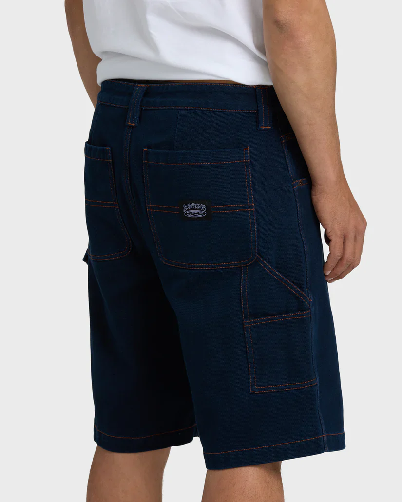Billabong Bad Dog Workwear Shorts - Navy - Image 3