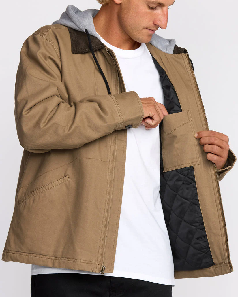 Billabong Barlow Hooded Jacket - Clay - Image 2