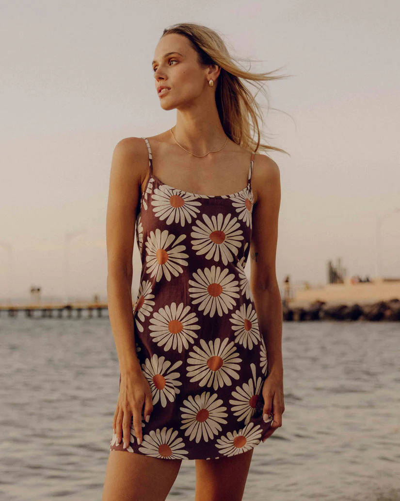 Billabong Beach Haze Dress - Espresso Brown