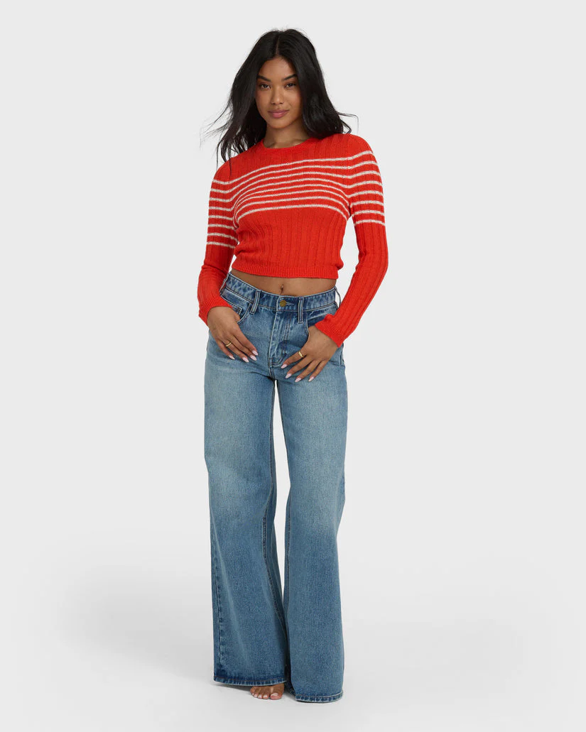 Billabong Clare Sweater - Red Aloha - Image 2