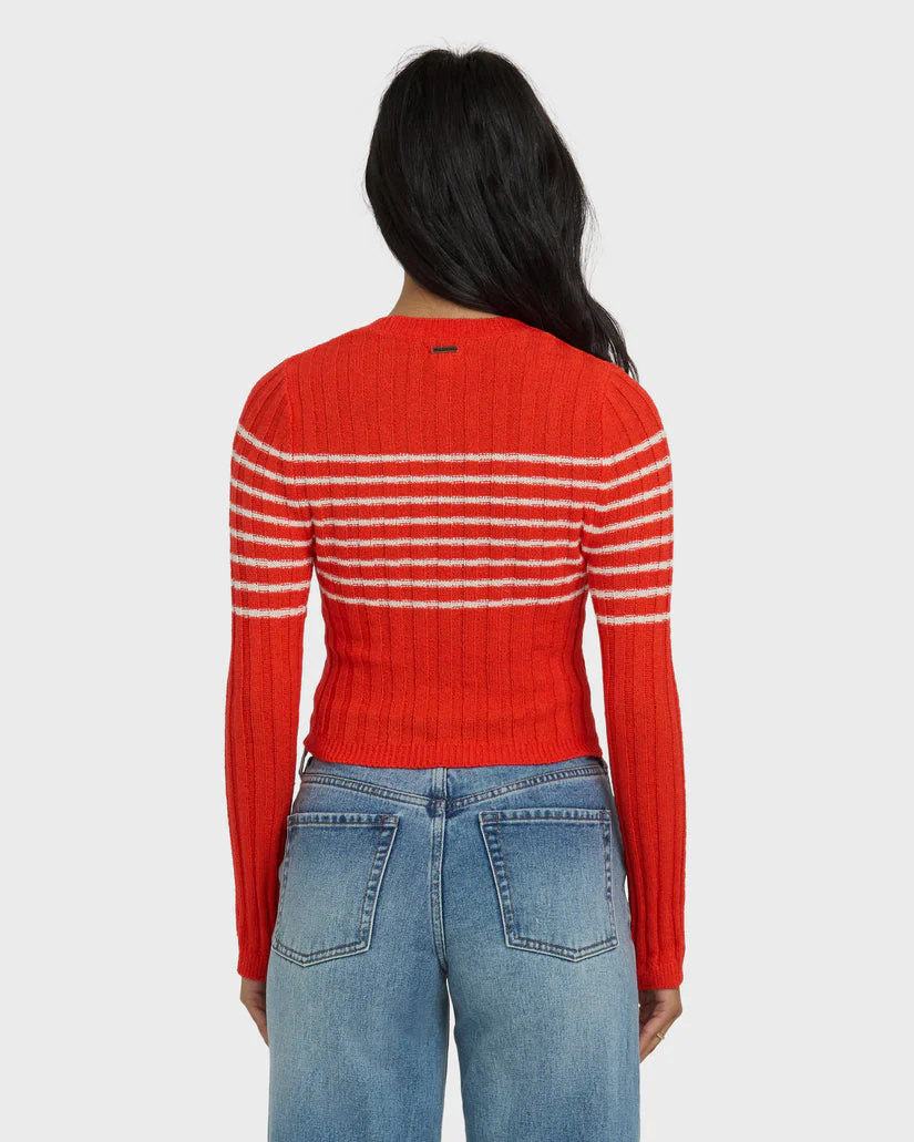Billabong Clare Sweater - Red Aloha - Image 3