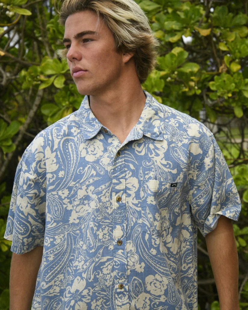 Billabong Cordoba Short Sleeve Shirt - Carolina Blue