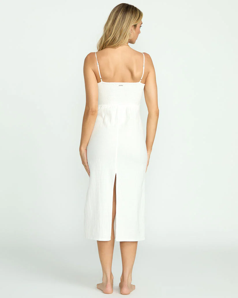 Billabong Crystal Clear Midi Dress - Salt Crystal - Image 3