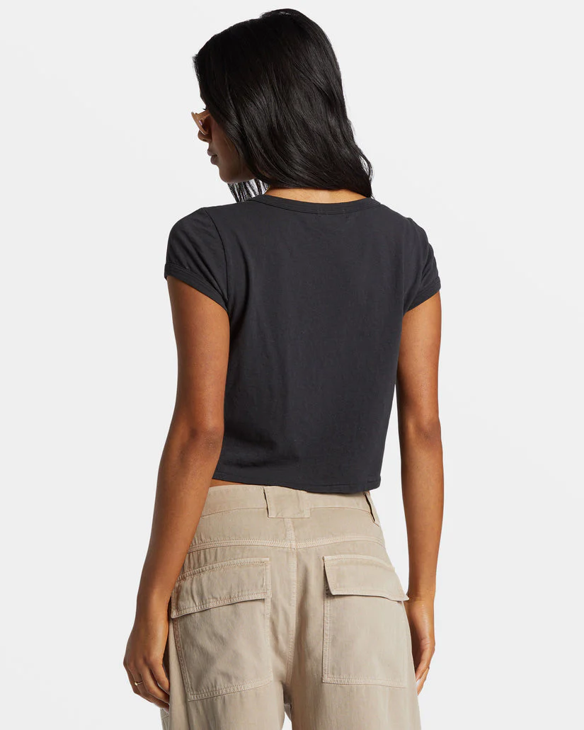 Billabong Daily Tee Knit - BLACK SANDS - Image 2