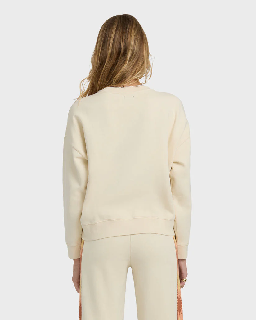 Billabong Echo Crewneck Sweatshirt - White Cap - Image 3