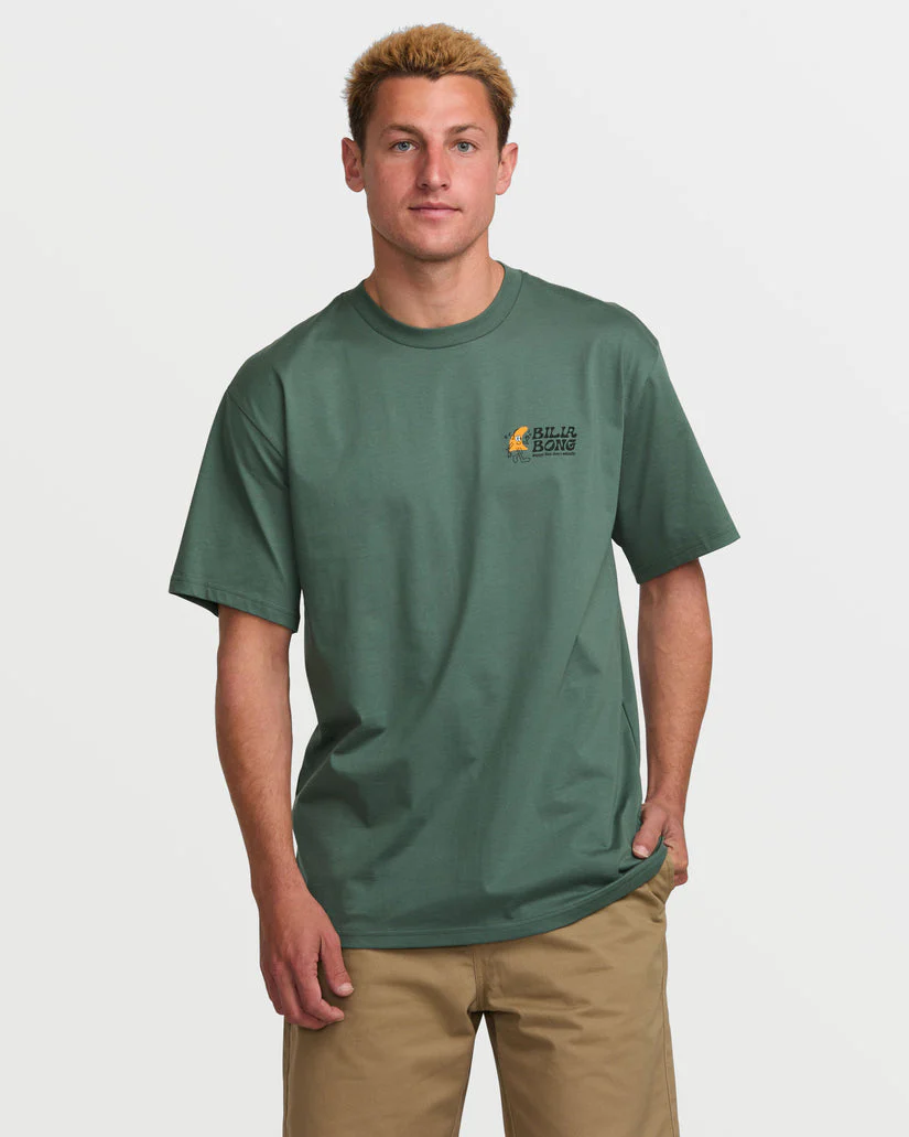 Billabong Happy Fins Regular Short Sleeve Tee - DARK SLATE - Image 2
