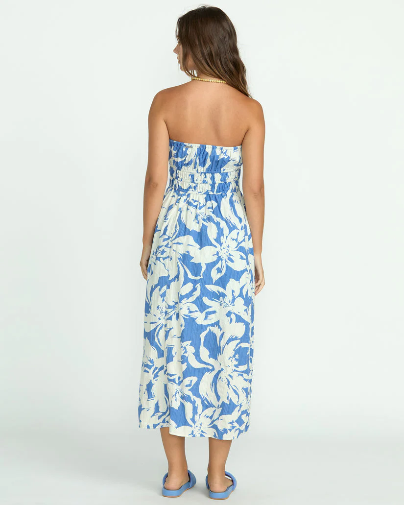Billabong In The Sky Midi Dress - True Blue Trb - Image 3
