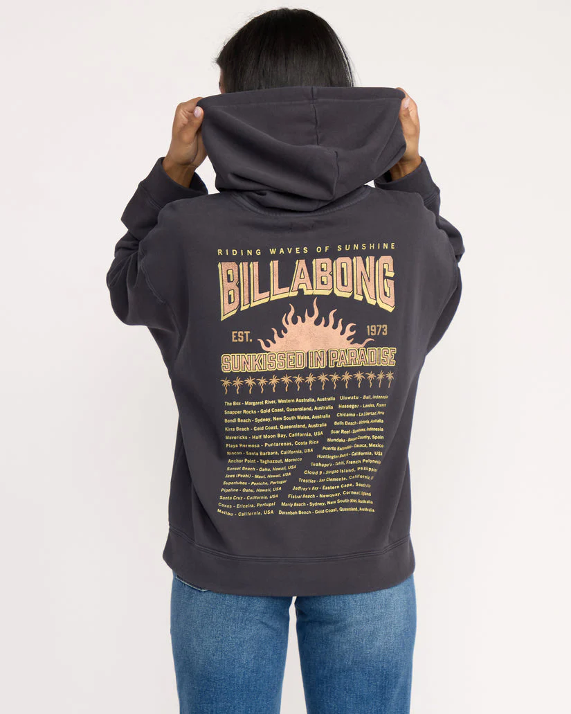 Billabong Keep It Up Hoodie - Black Sands - Image 2