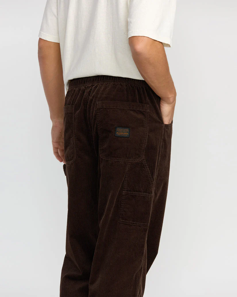Billabong Larry Cord Garage Pants - Chocolate - Image 5
