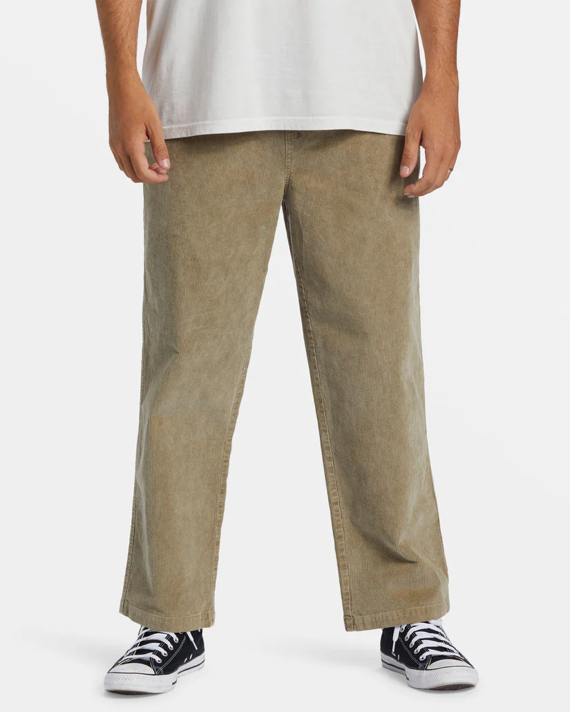 Billabong Larry Elastic Waist Corduroy Pants - DUNE