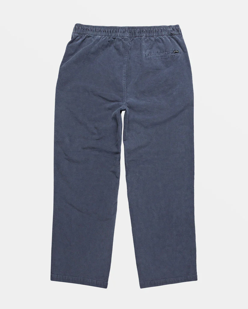 Billabong Larry Elastic Waist Corduroy Pants - SLATE BLUE - Image 2