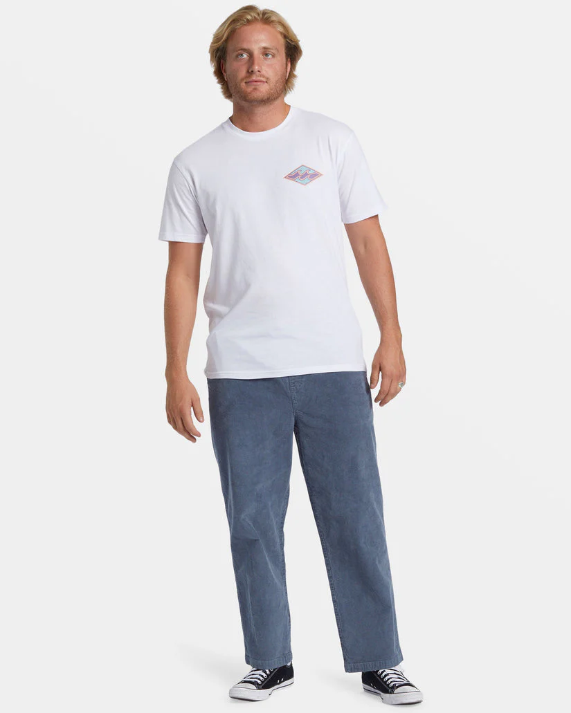 Billabong Larry Elastic Waist Corduroy Pants - SLATE BLUE - Image 3