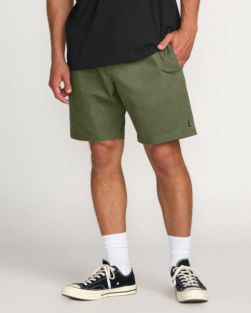 Billabong Larry Laybacks 19" Twill Shorts - Olive - Image 2