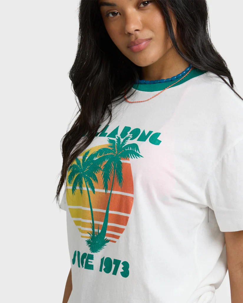 Billabong My Beach Club Short Sleeve T-Shirt - Salt Crystal - Image 3