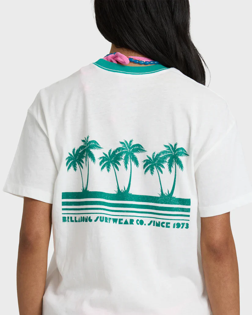 Billabong My Beach Club Short Sleeve T-Shirt - Salt Crystal - Image 4