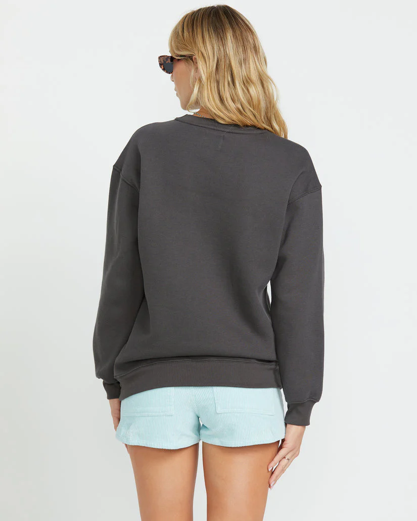 Billabong Palm Classics Crew Sweatshirt - OFF BLACK - Image 2