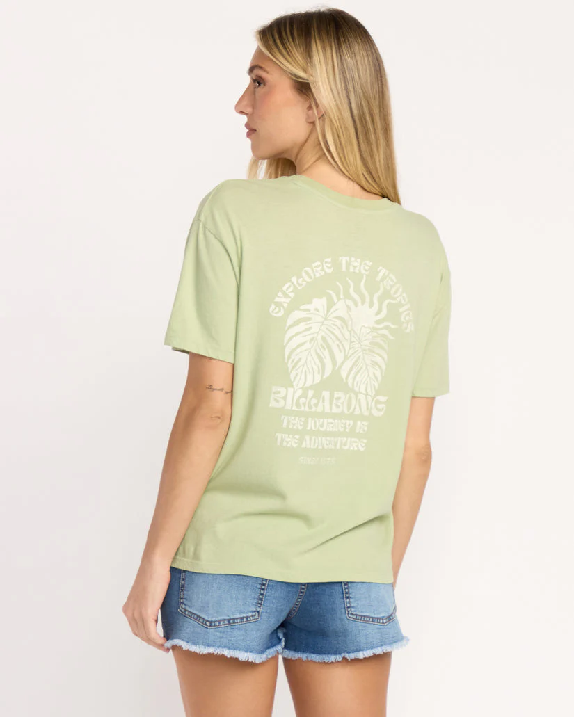 Billabong Paradise Calling Tee - Pistachio Gfm0