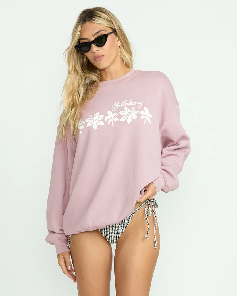 Billabong Ride In Crew Sweatshirt - Haze - Image 3