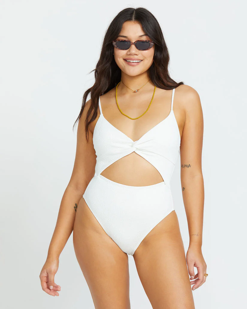 Billabong Salt And Sol Mika One-Piece Swimsuit - SALT CRYSTAL