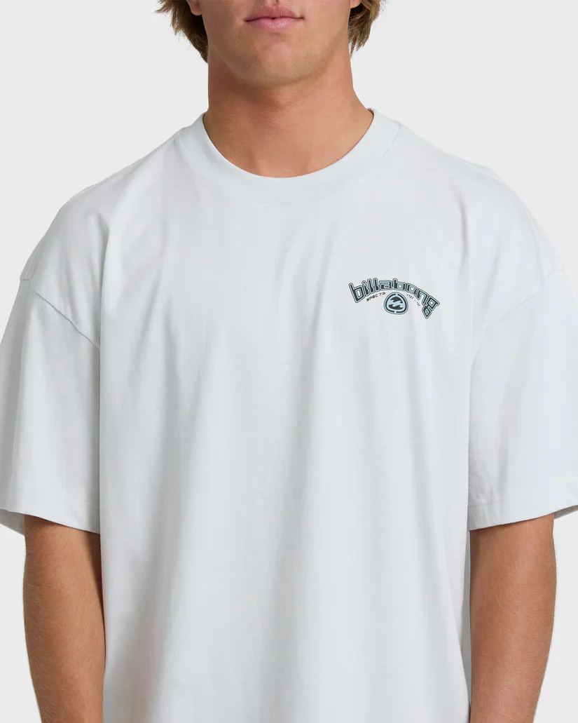 Billabong Spec 73 Bio Arch Og Short Sleeve T-Shirt - Fog Gray - Image 3