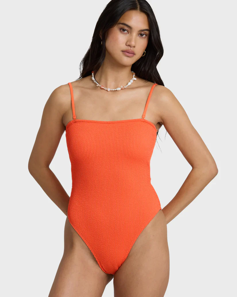 Billabong Summer Hi Tully One Piece Swimsuit - Hot Coral - Image 4