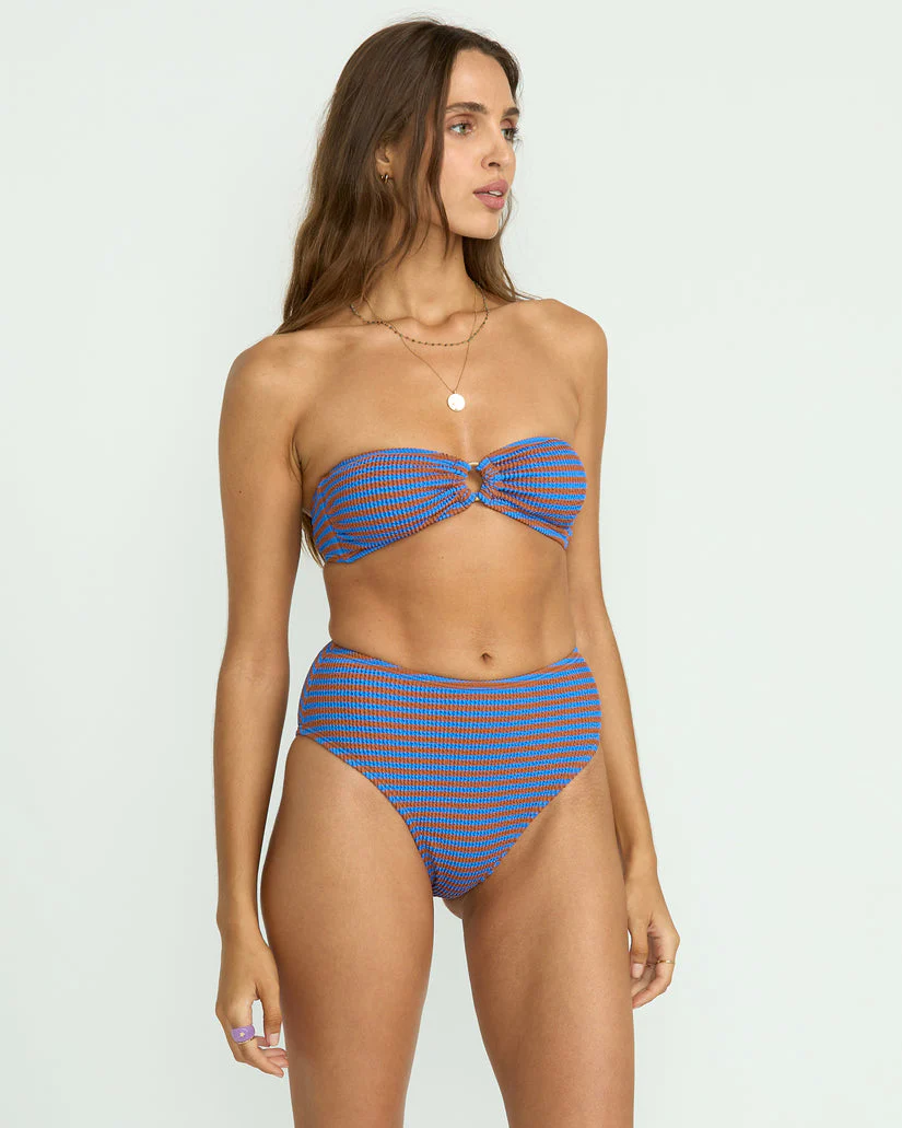 Billabong Summer High Stripe Rio Bandeau Bikini Top - Multi - Image 2
