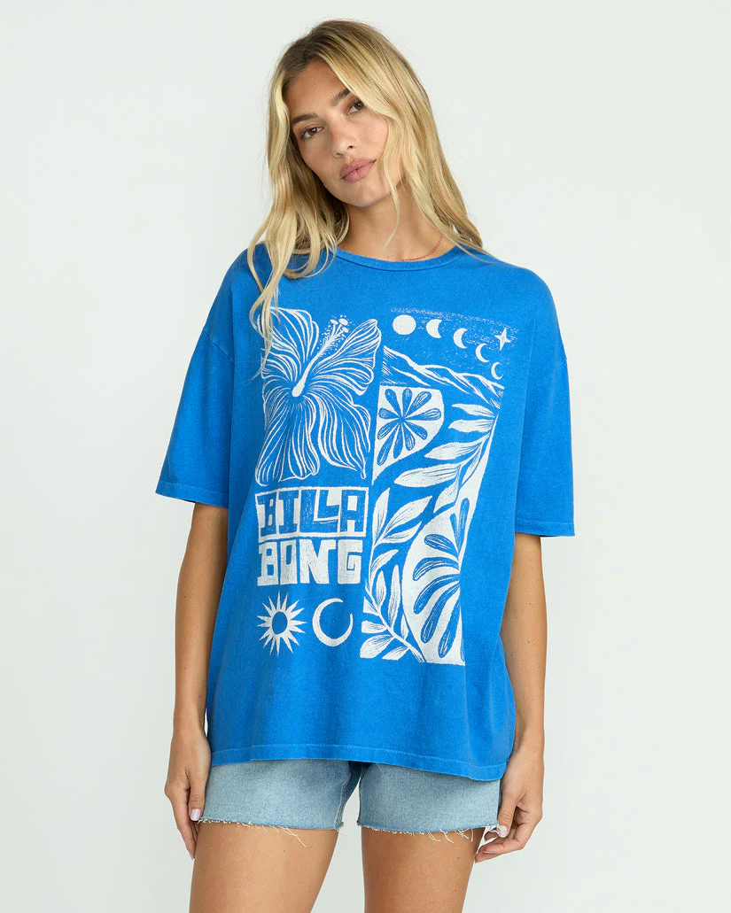 Billabong Summer Nights Tee - True Blue Trb - Image 3