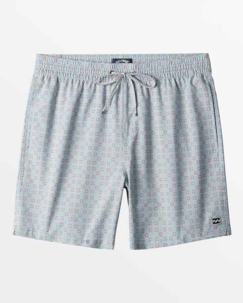 Billabong Sundays Layback 17" Swim Trunks - ASH BLUE