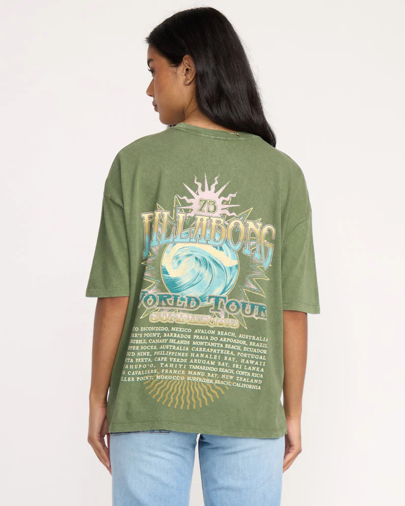 Billabong Take A Tour T-Shirt - Luv Army - Image 3