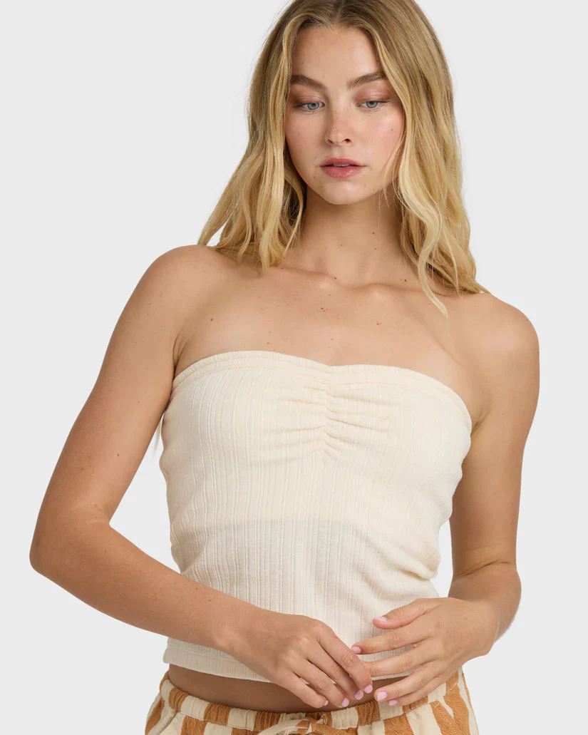 Billabong Talley Tube Top - White Cap - Image 2