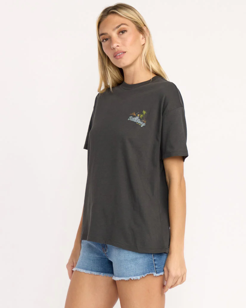 Billabong What A Vibe Tee - Off Black - Image 3