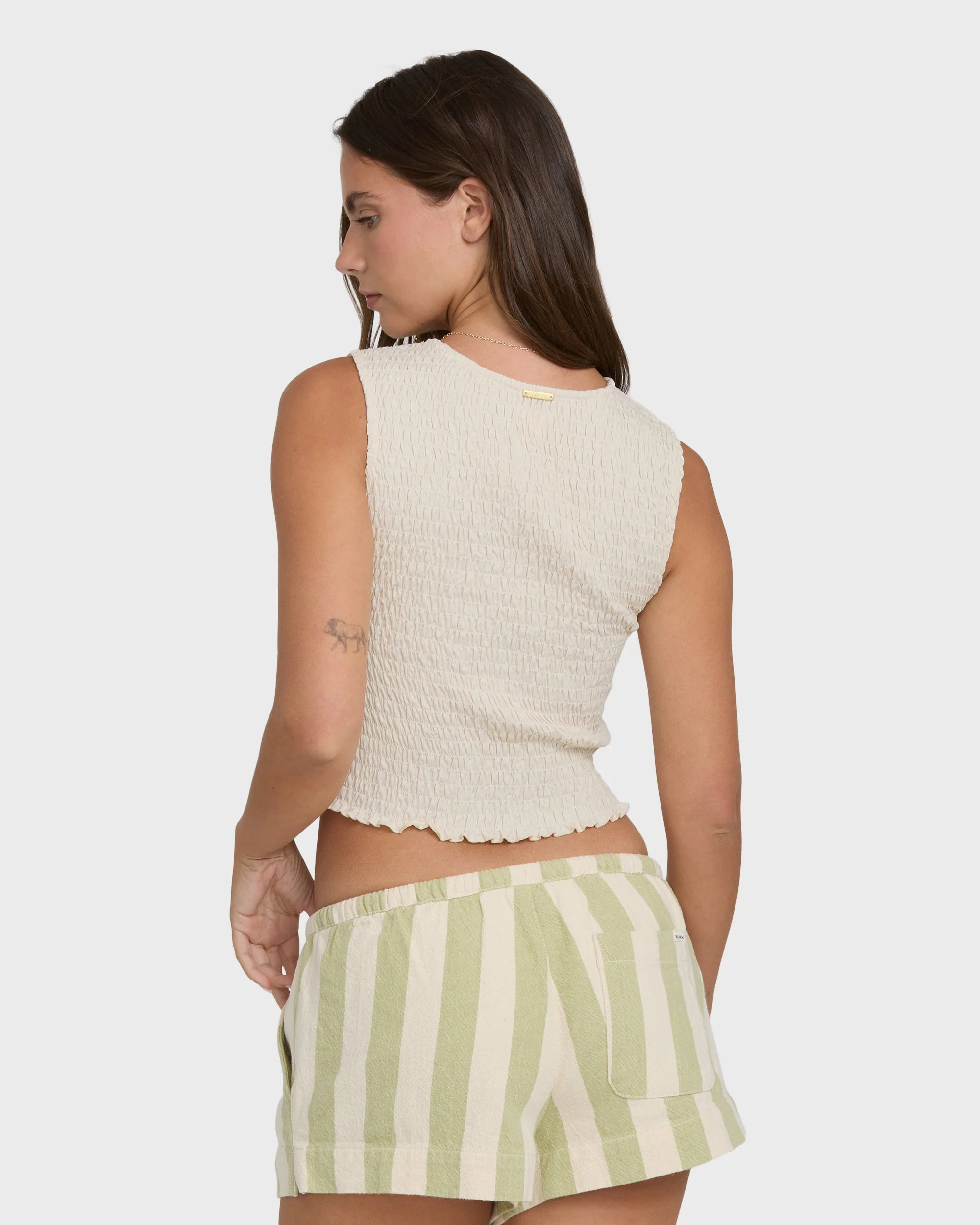 Billabong Women's Club Beach Tank Top - White Cap - Image 2