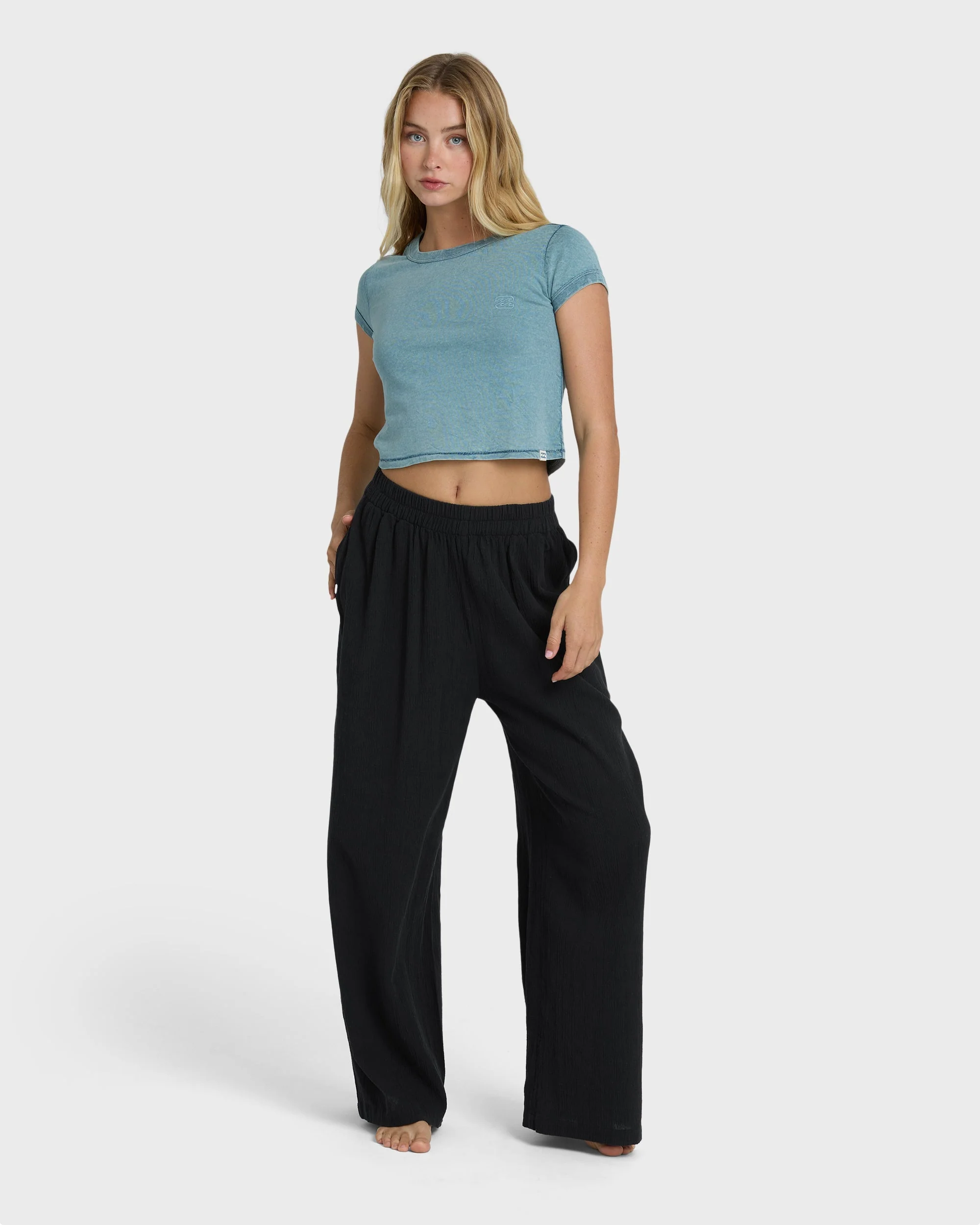 Billabong Women's Follow Me Pants - Black Sands - Image 3