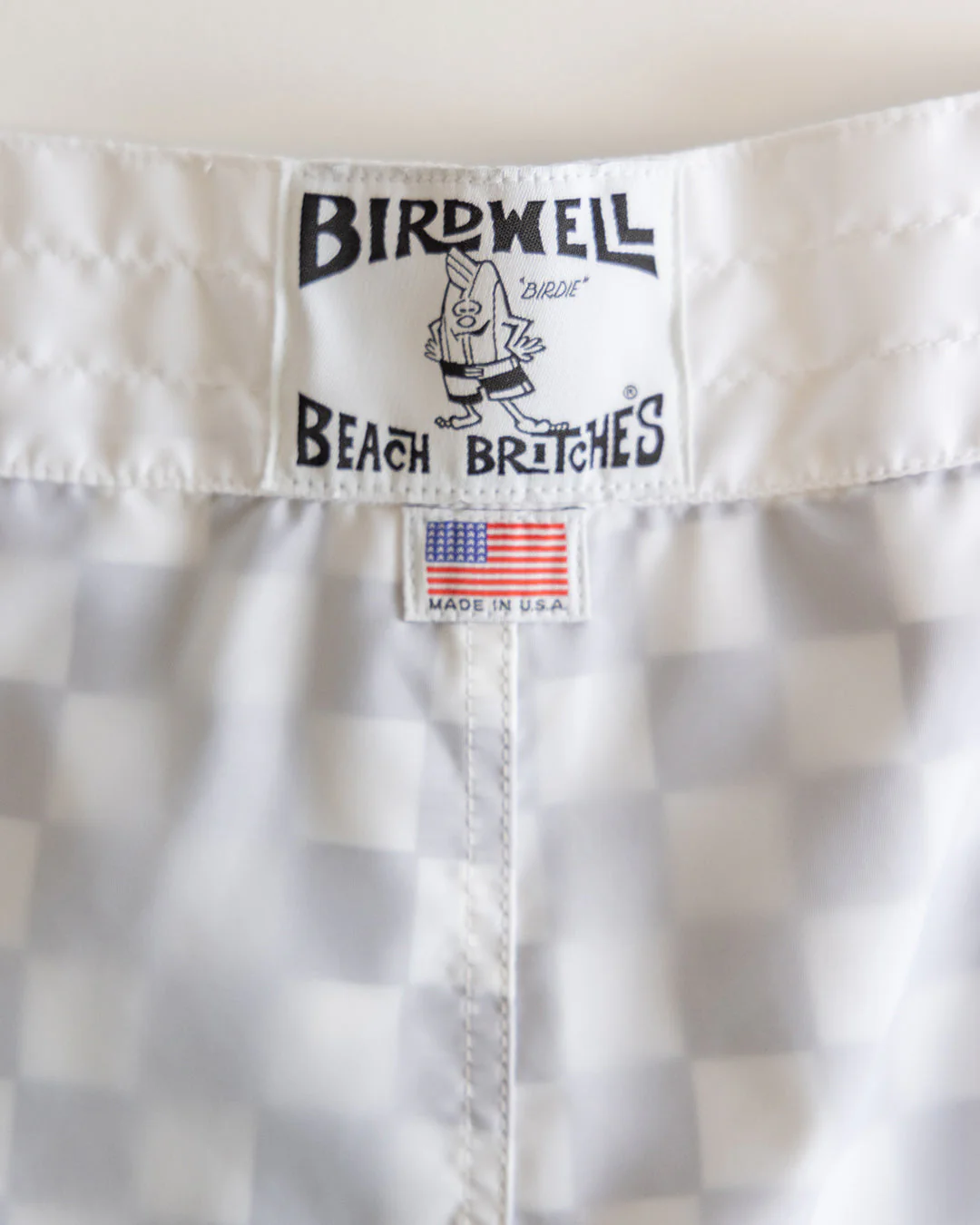 Birdwell 300 Boardshorts - Checkmate White - Image 3