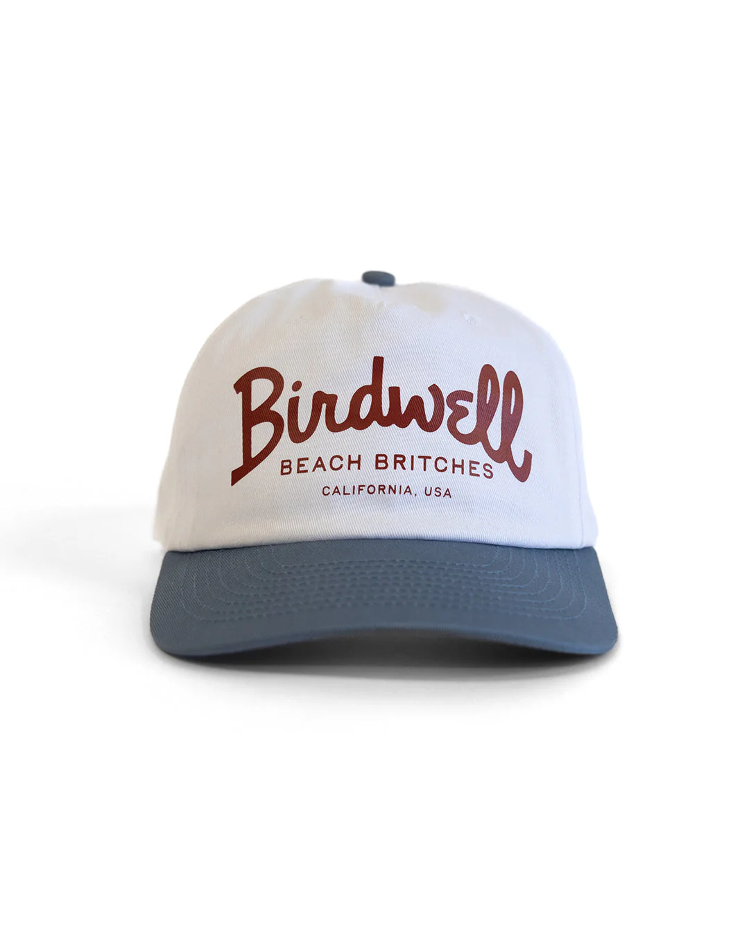 Birdwell Big Arc Twill Snapback - White/Federal Blue - Image 2