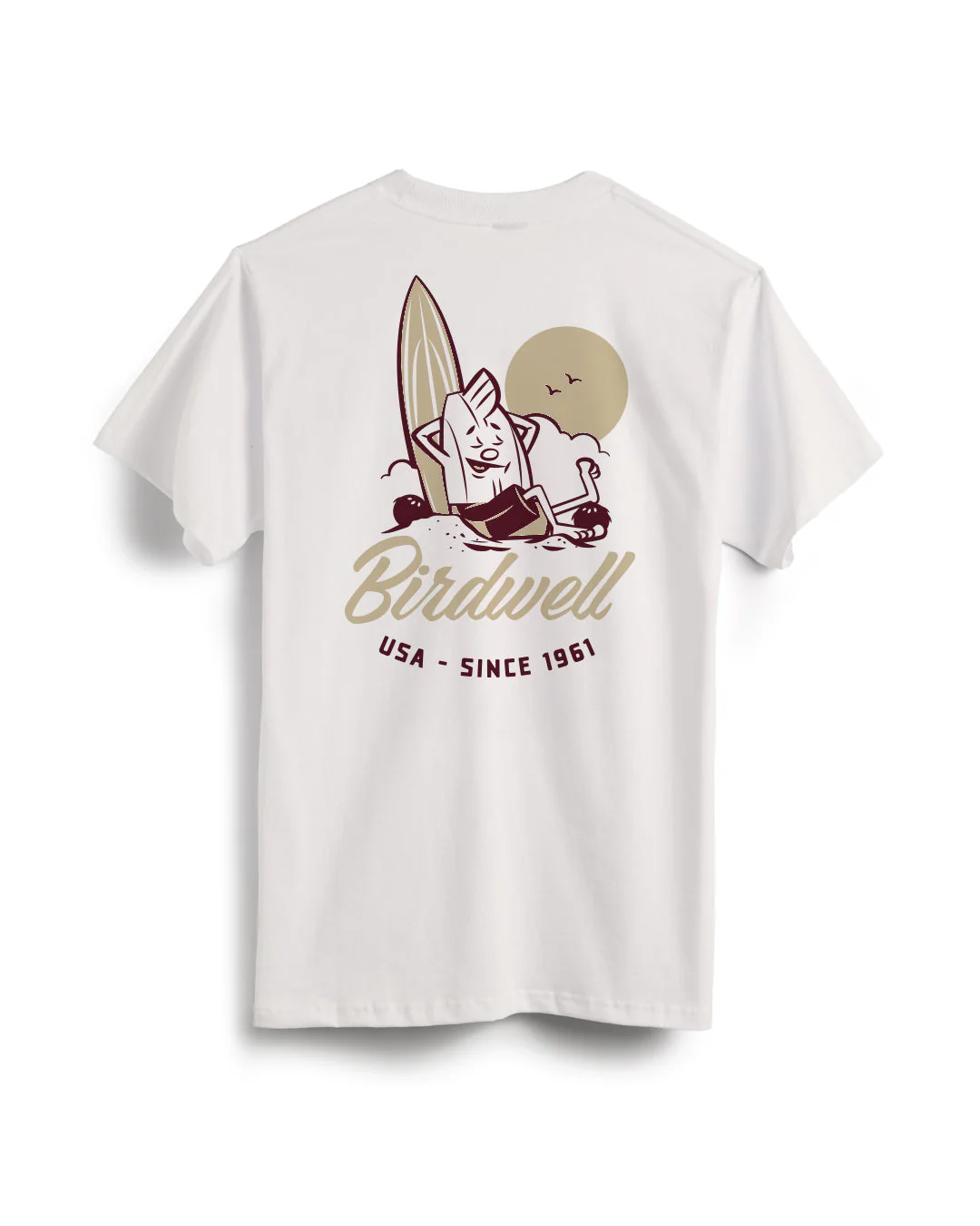 Birdwell Pau T-Shirt - Vintage White - Image 2