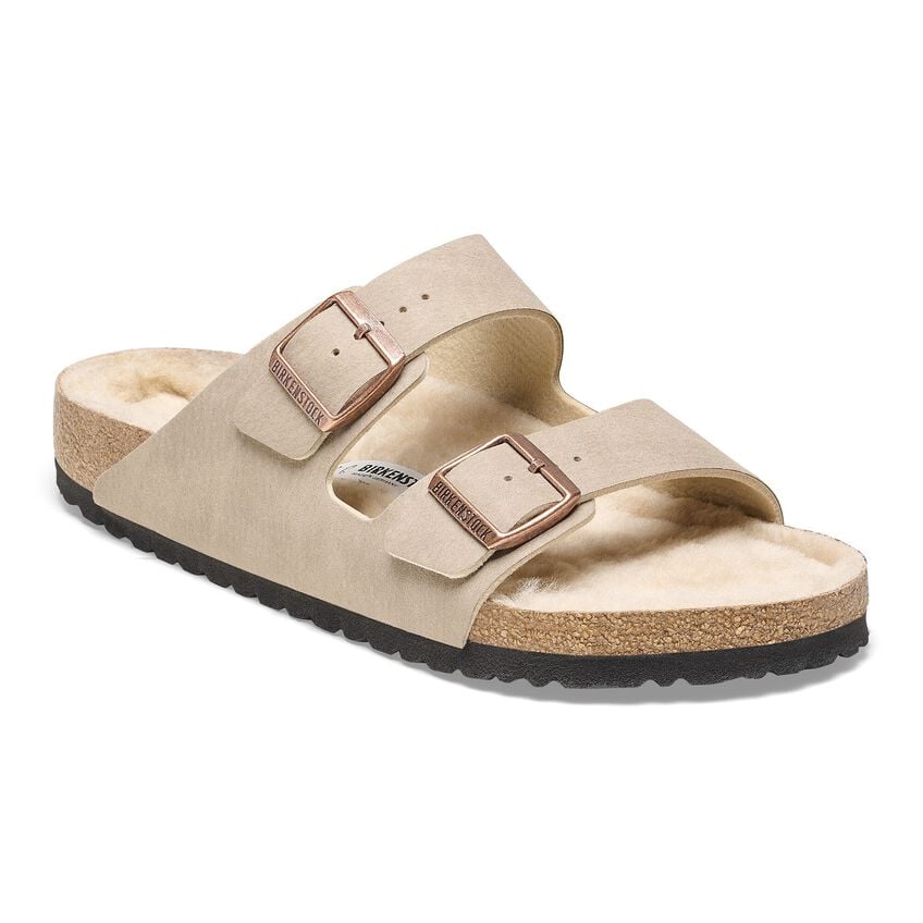 Birkenstock Arizona Shearling - DESERT GRAY TAUPE/SANDCASTLE - Image 2