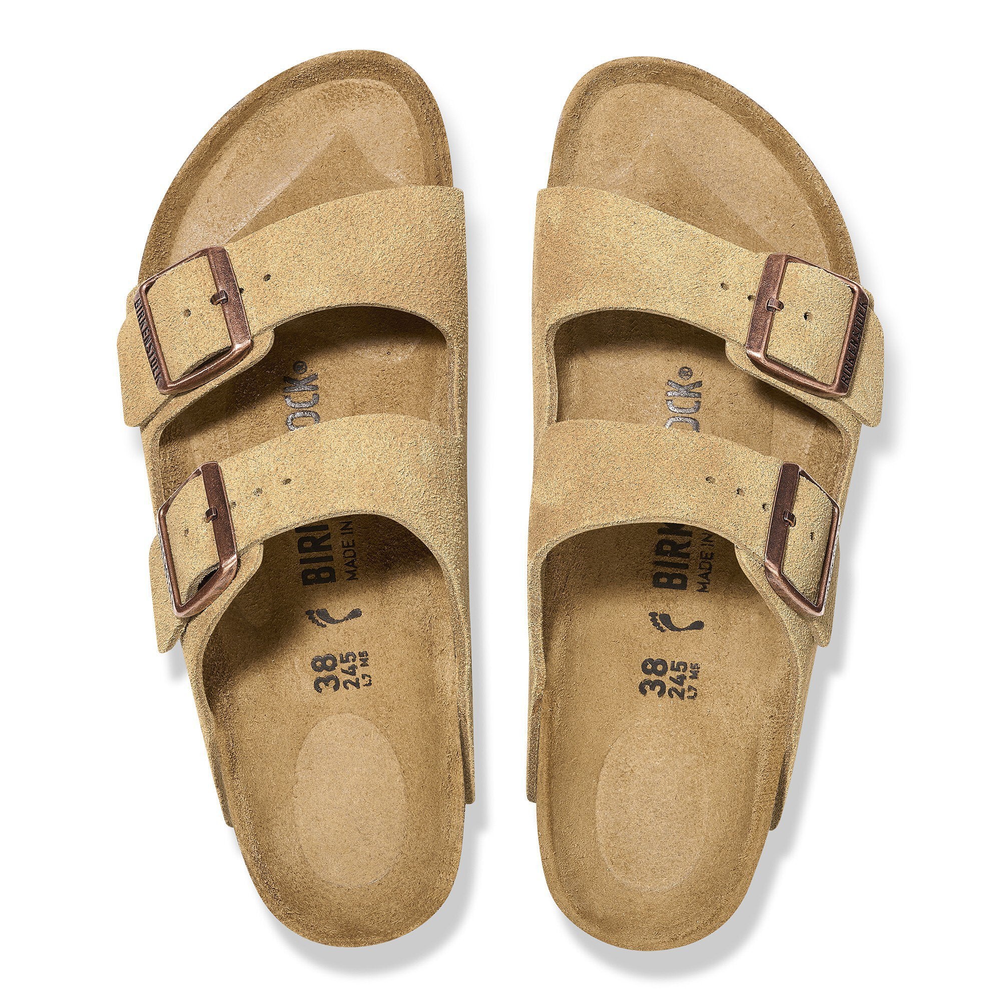 Birkenstock Arizona Suede Leather - LATTE CREAM - Image 2