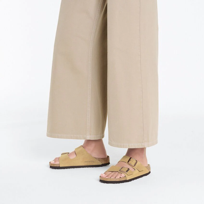 Birkenstock Arizona Suede Leather - LATTE CREAM - Image 3